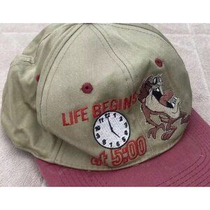 Looney Tunes Hat Cap Snapback Taz Tasmanian Devil Vtg Funny